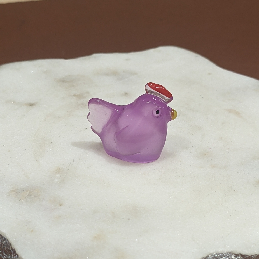 Miniature Rooster Figurine